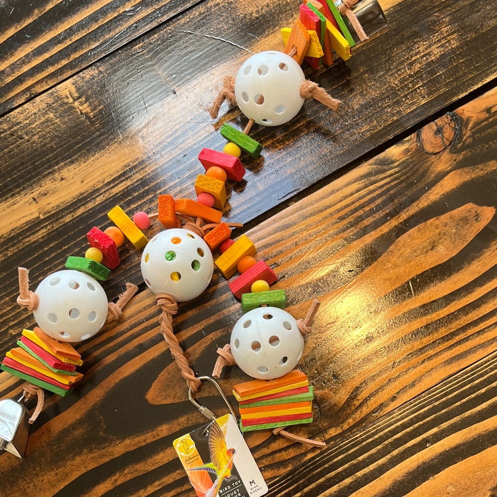 Colorful Wooden Bird Toy Set in box 7 - Picture 4 of 6